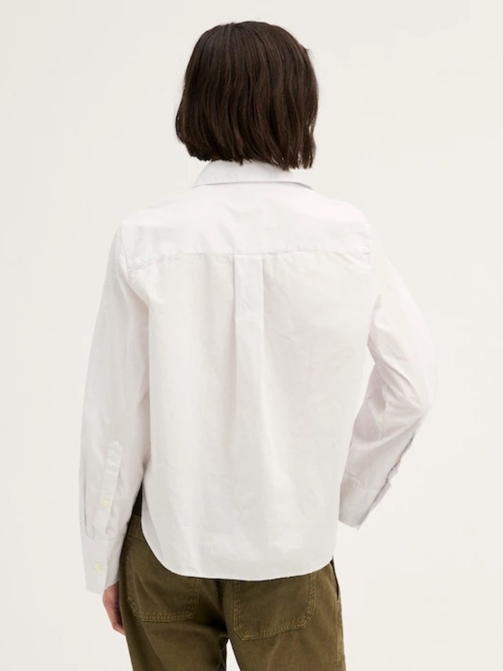 NWT Madewell The Signature Y-Neck Shirt in Poplin - Picture 4 of 10